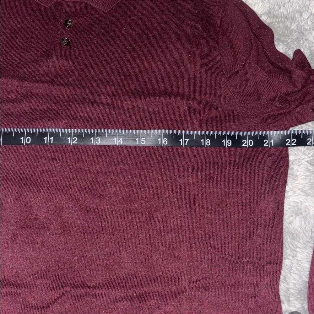J. Crew Men's Deep Burgundy Polo Shirt